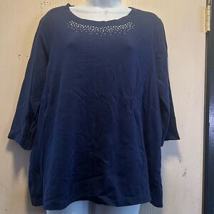 Casual: Womens Studio Works 3/4 Sleeve clematis blue